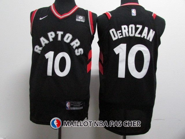 Maillot Authentique Toronto Raptors Derozan 2017-18 10 Noir